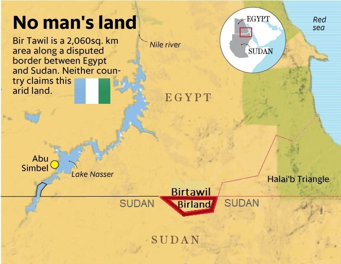 The Egypt-Sudan border