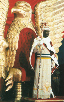 Bokassa in imperial garb