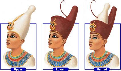 3 Egyptian crowns