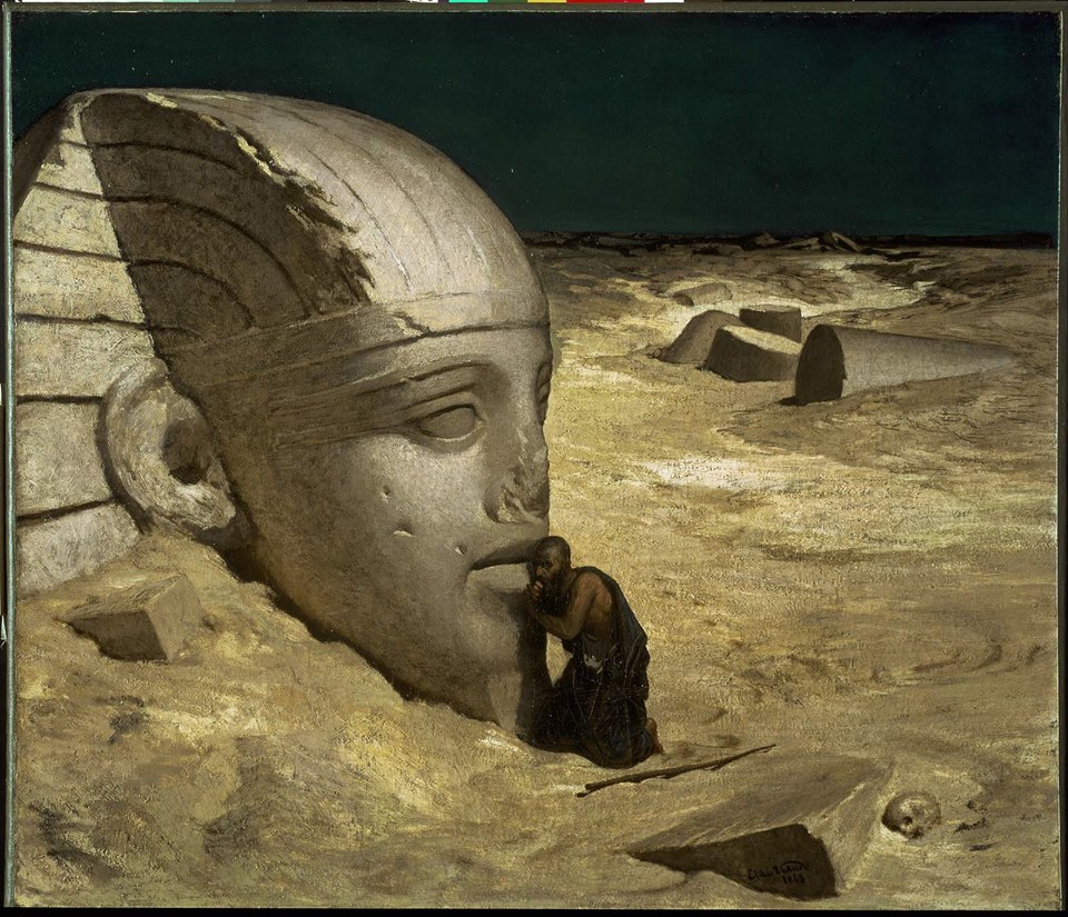 Thutmose IV and the sphinx.