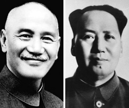 Chiang Kai-Shek and Mao Zedong.
