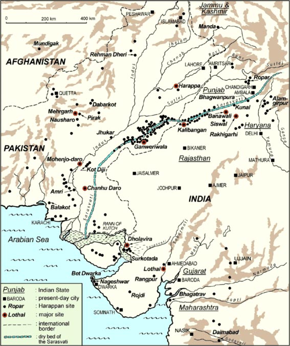 Indus valley map.
