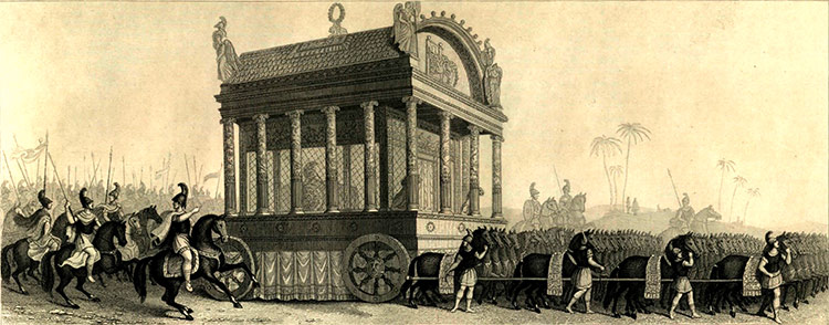 Alexander's funeral procession.