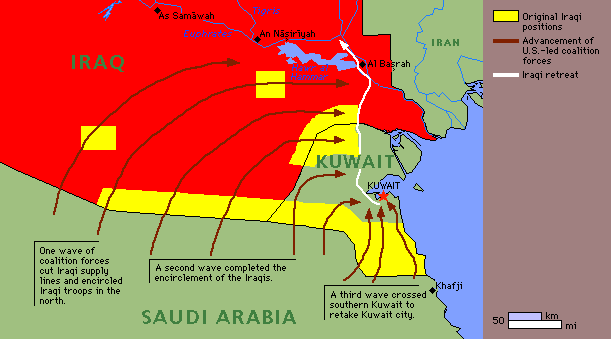 Gulf War map