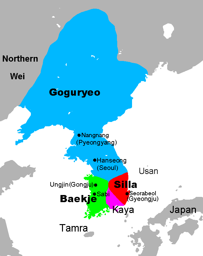3 kingdoms of Korea.