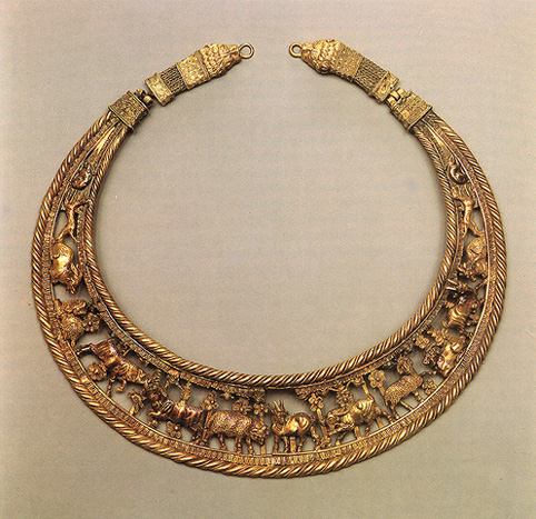 Gold Scythian pectoral.